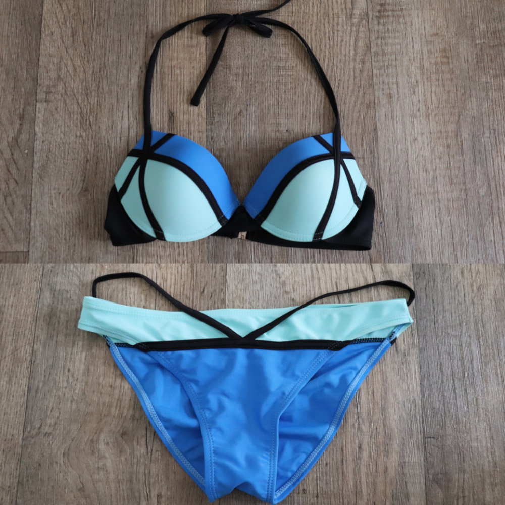 Blue Abstract Bikini